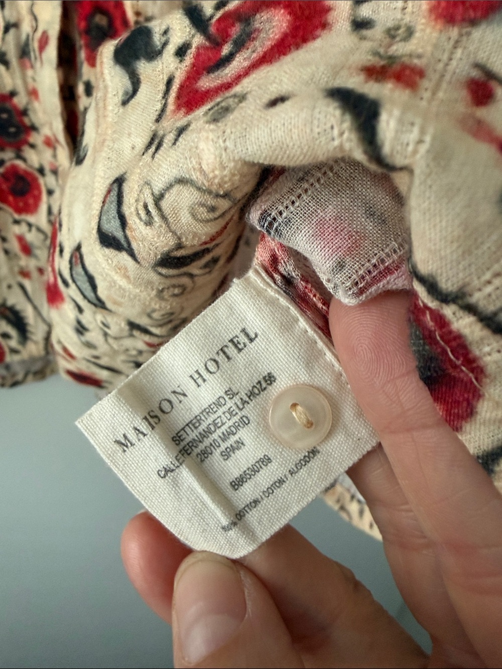 NEW MAISON HOTEL amrit blouse in coquelicot coquillage - Picture 5 of 6